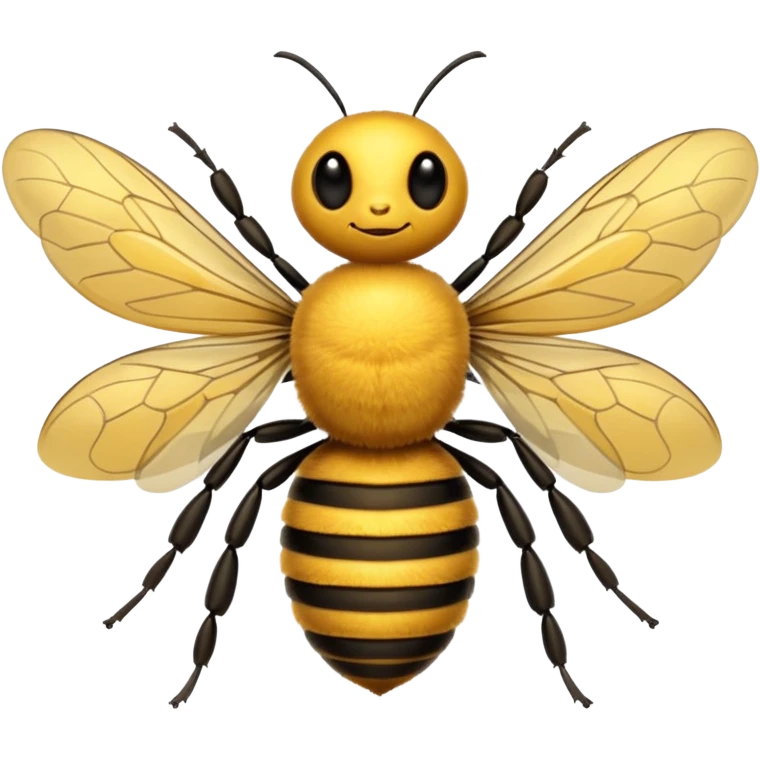 Bee dark  emoji
