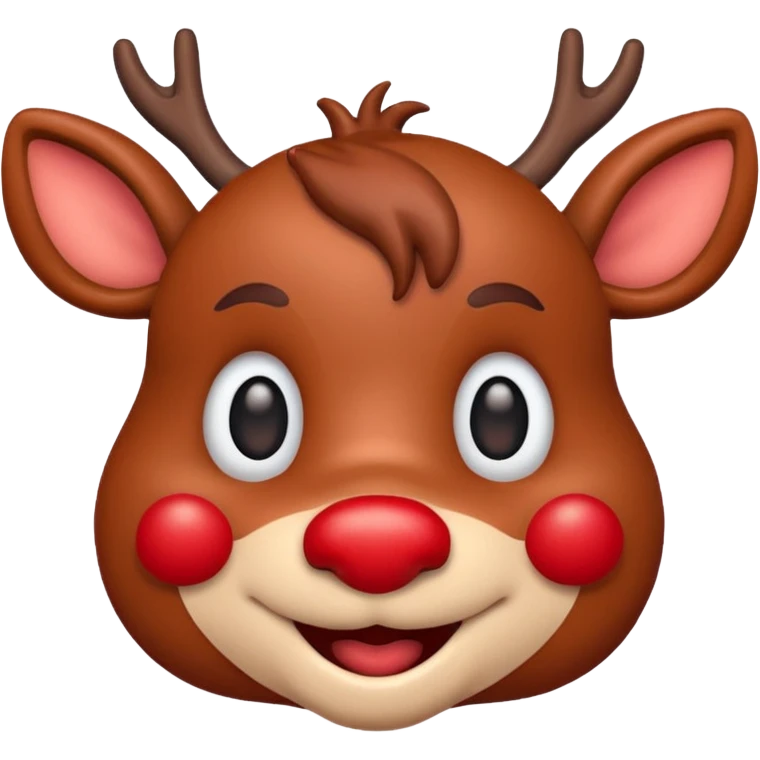 I want a rudolph emoji of just its face emoji