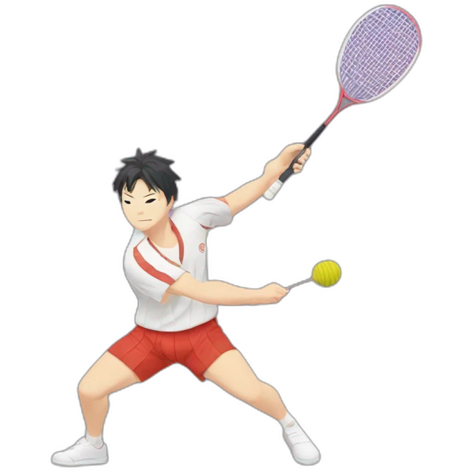 jujutsukaisen gojo playing badminton emoji