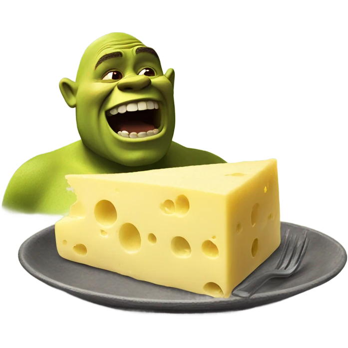 shrek eating cheese emoji