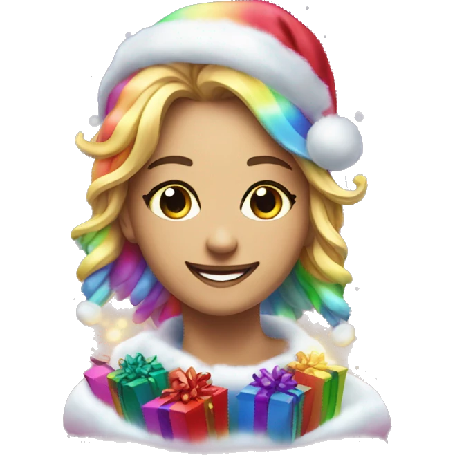 make the most beautiful christmas with rainbow leds emoji
