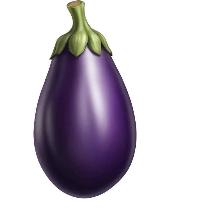 Eggplant with veins emoji