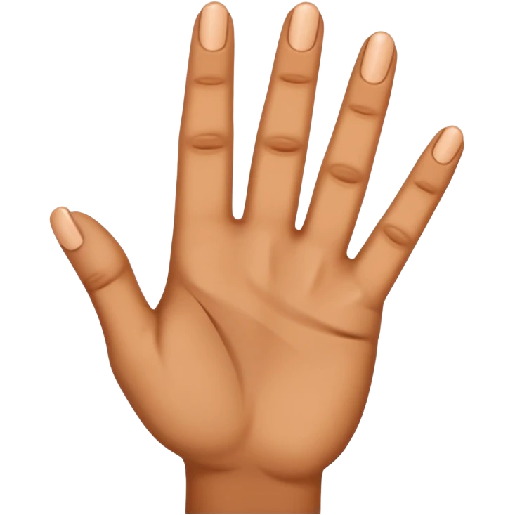 Mano con tres dedos  emoji