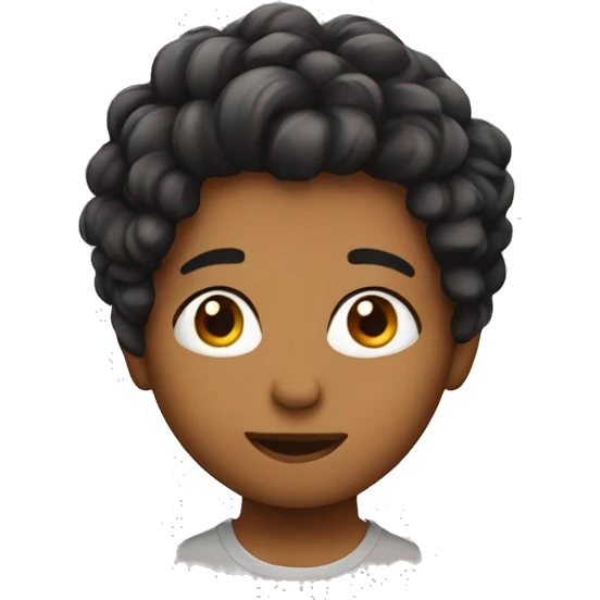 Cute hair emoji