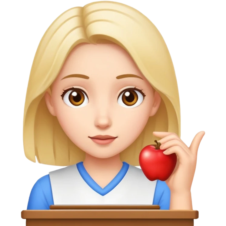a girl playing a quiz game emoji