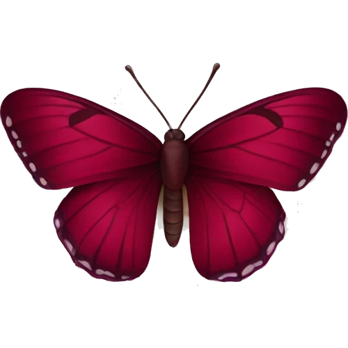 burgundy maroon butterfly emoji