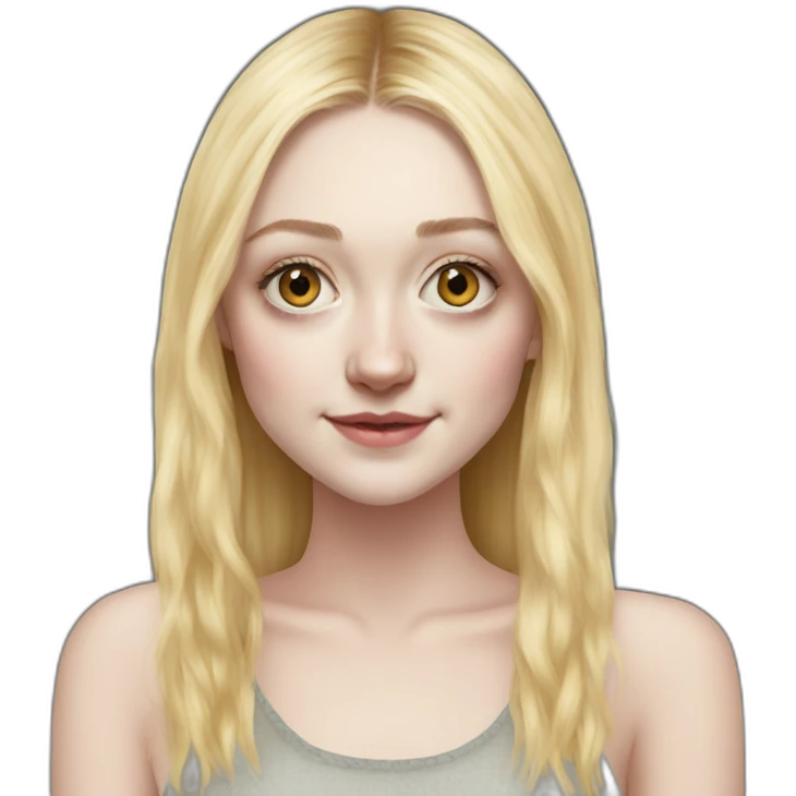 dakota fanning realistic emoji