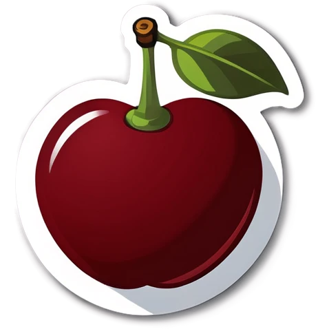 dark red cherry emoji