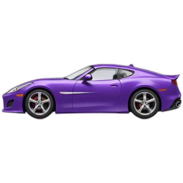A purple sports car facing the right side emoji