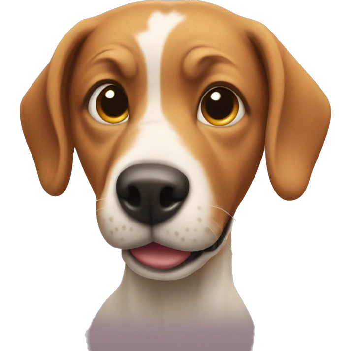 Dog plays April fools prank emoji