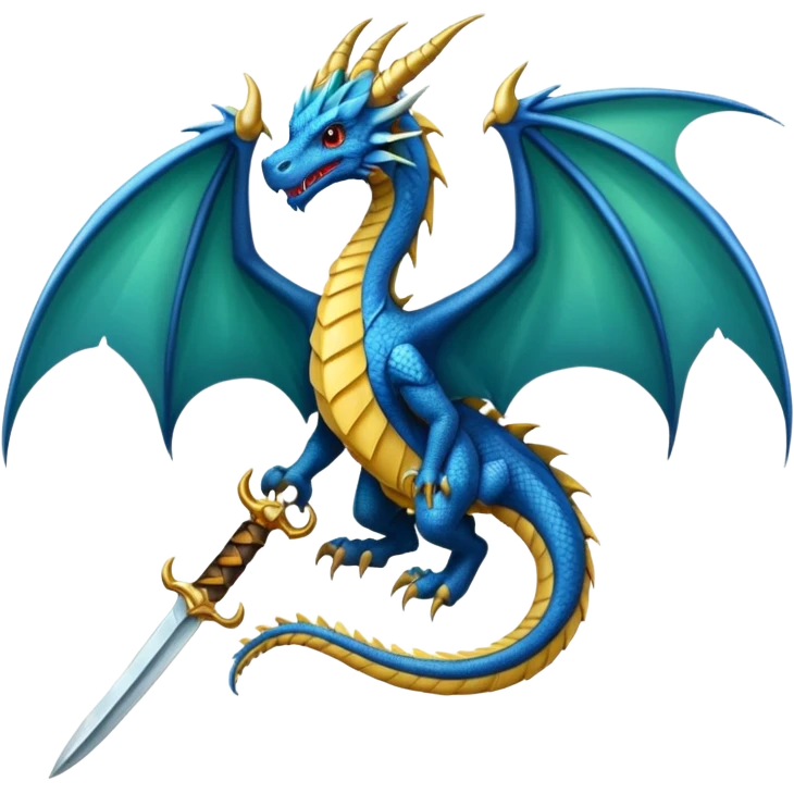 Fourth wing dagger tail dragon emoji