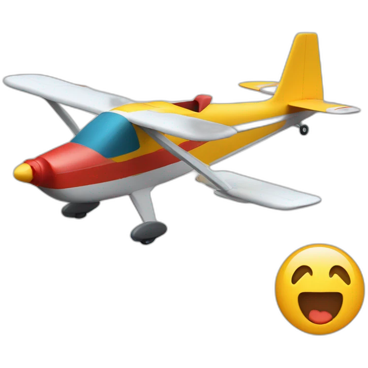 rc plane with a people flying him with controller emoji