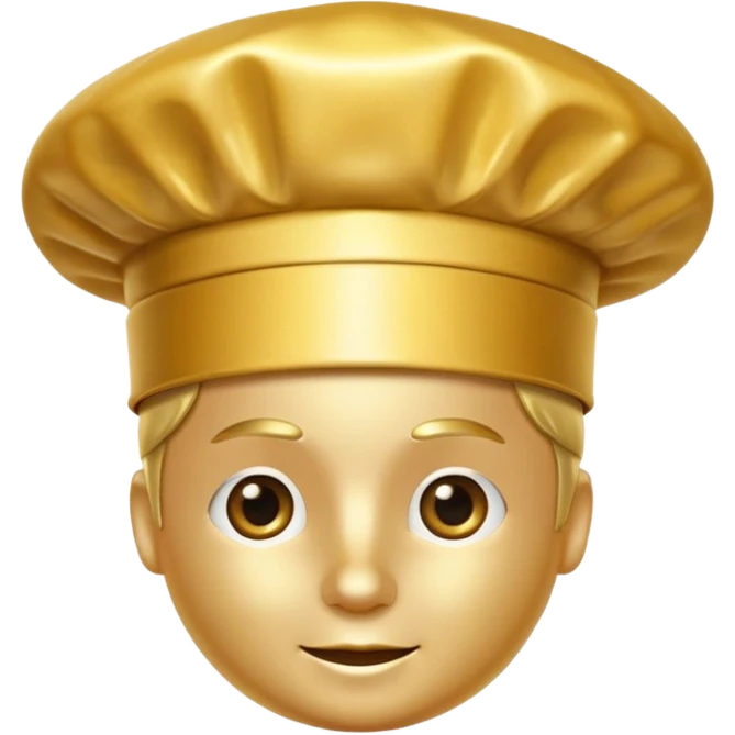 a golden chef hat emoji