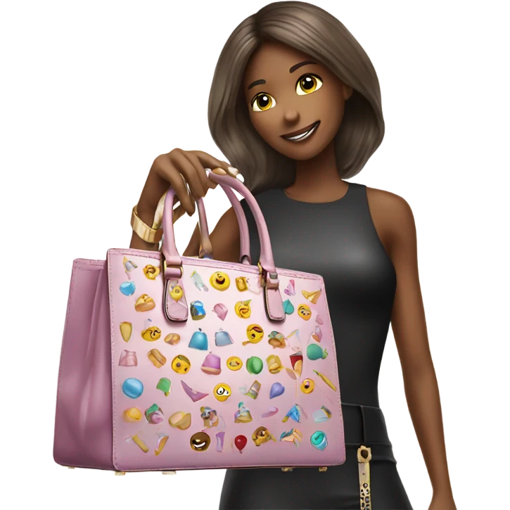Birthday wish along with Michael kors handbag emoji