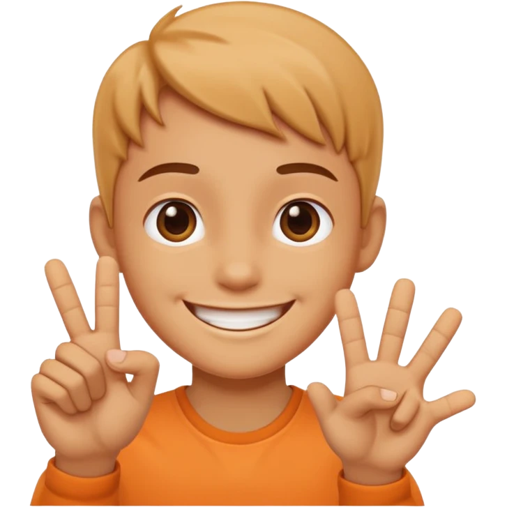 cute cartoon say ok emoji