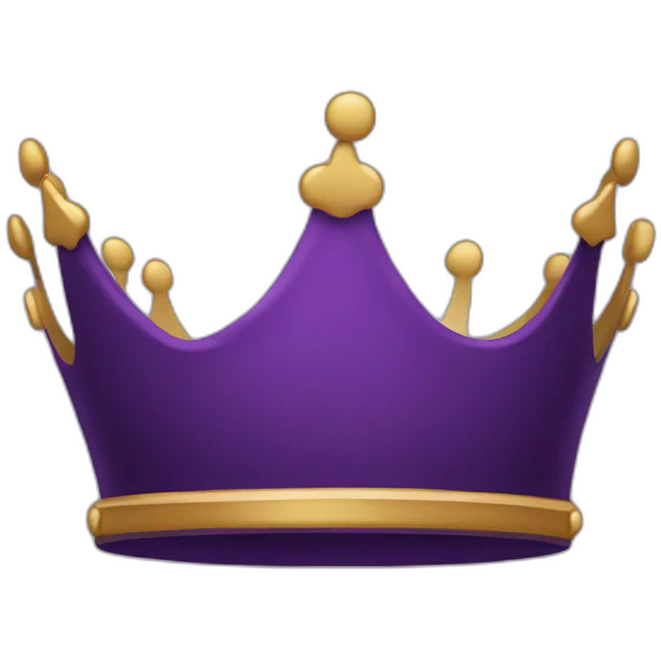 simple dark purple crown emoji