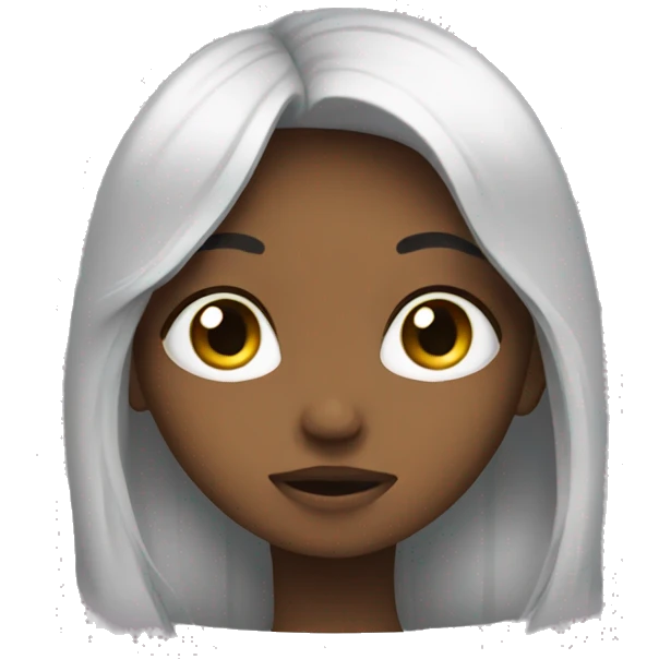 Shy girl emoji