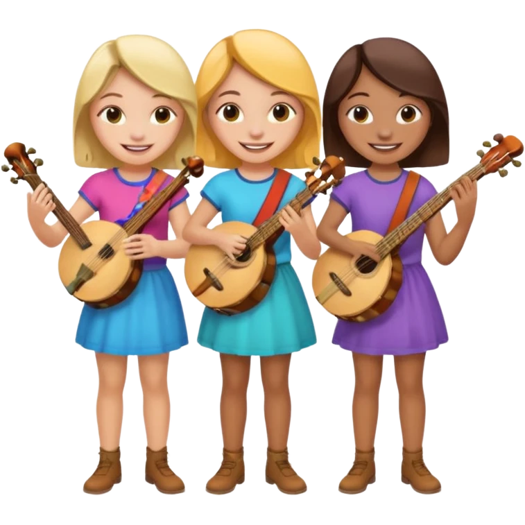 3 girl bands are so fun I banny emoji