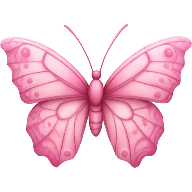 Pink butterfly emoji