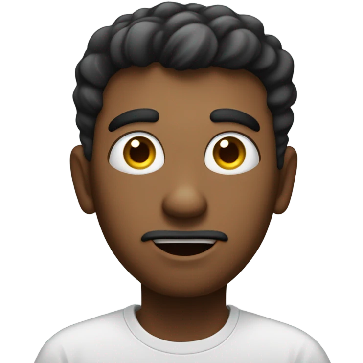 man, surprised, idea, asking emoji