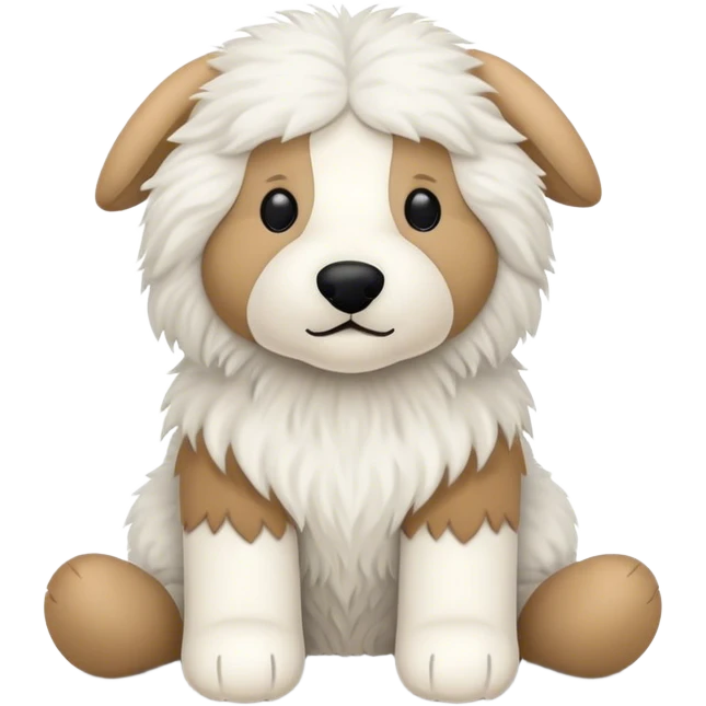 Jellycat sheepdog stuffed animal emoji