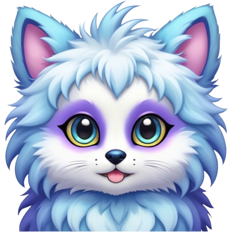 Kawaii bright fantasy ethereal anthro fursona animal emoji