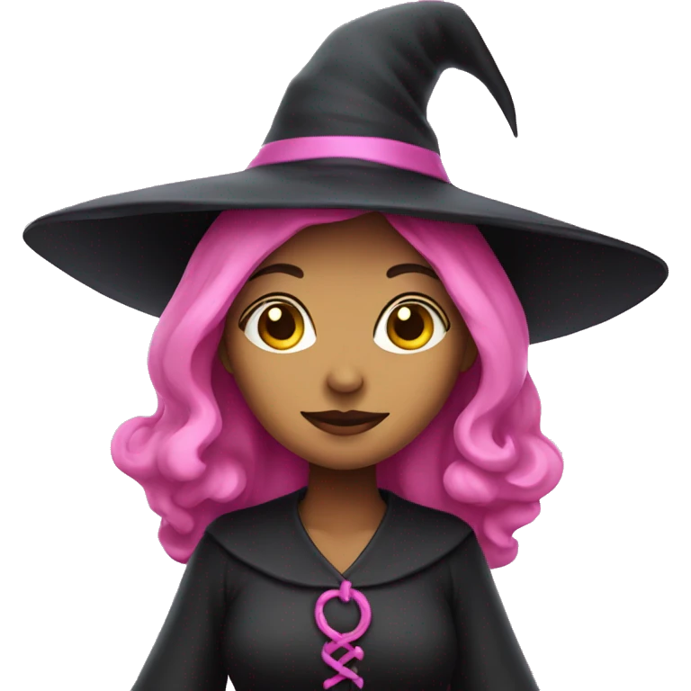 Witch in pink emoji