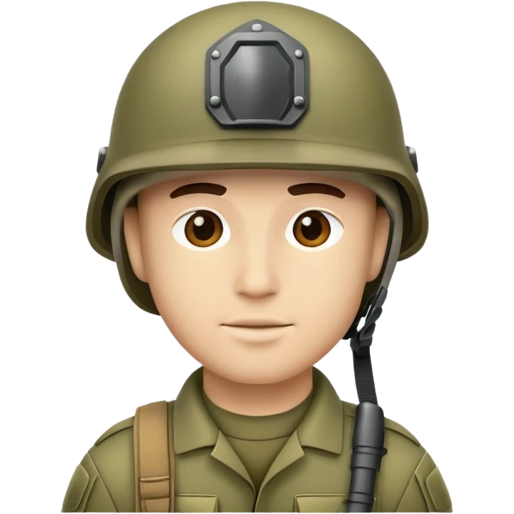 army man wearing helmet emoji