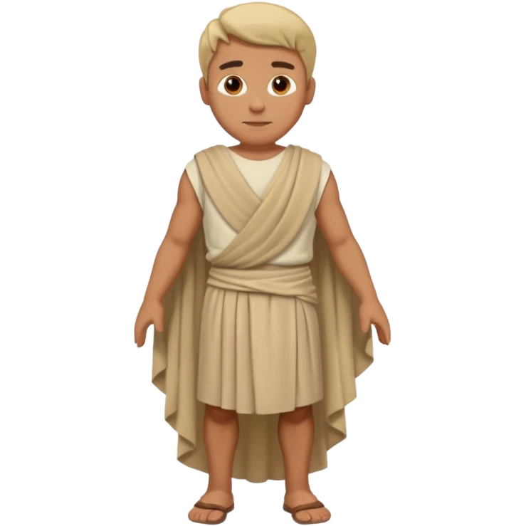 beige ancient male skirt cloth isolated emoji