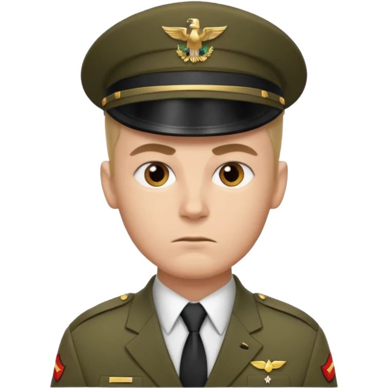 soldier with tie emoji
