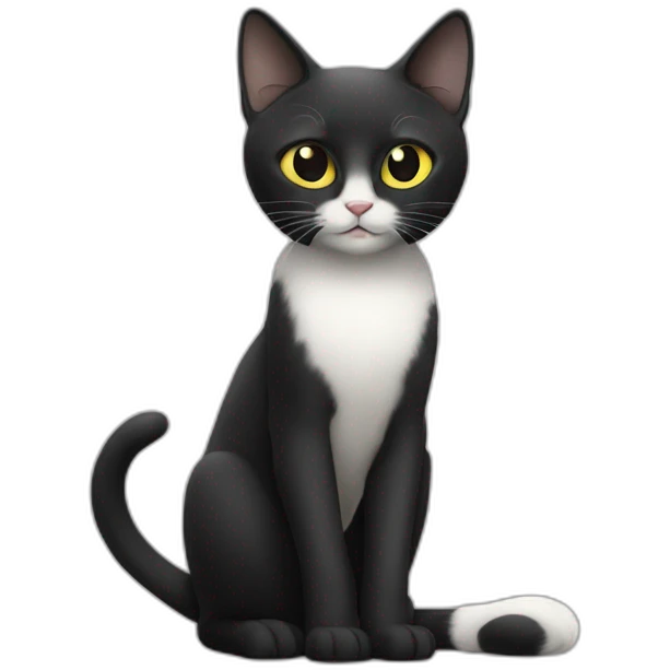 Chat siamois chat noir et chat blanc emoji