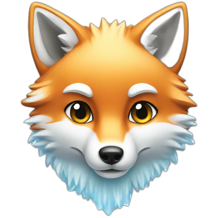 iced fox emoji