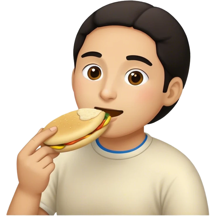 Persona comiendo arepa emoji