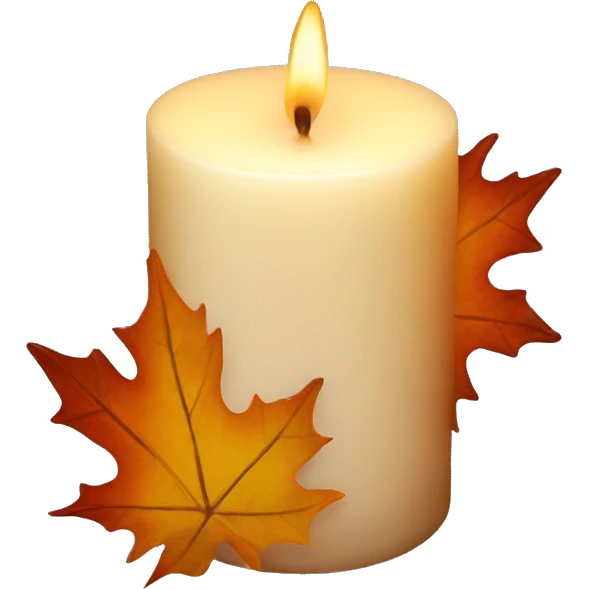 fall candle emoji