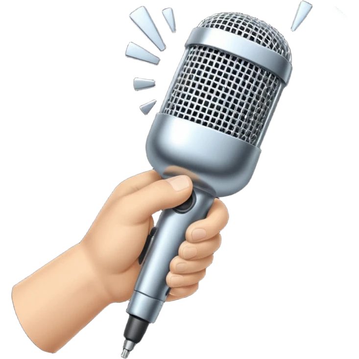 Closed hand dropping microphone emoji