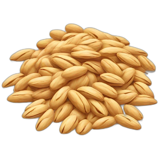 three oats grains emoji