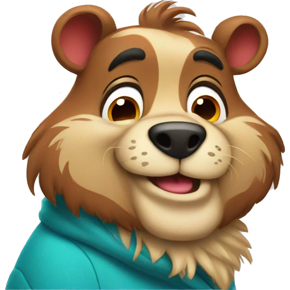 colorful cartoon animal character Disney style emoji