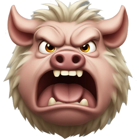 angry hog emoji
