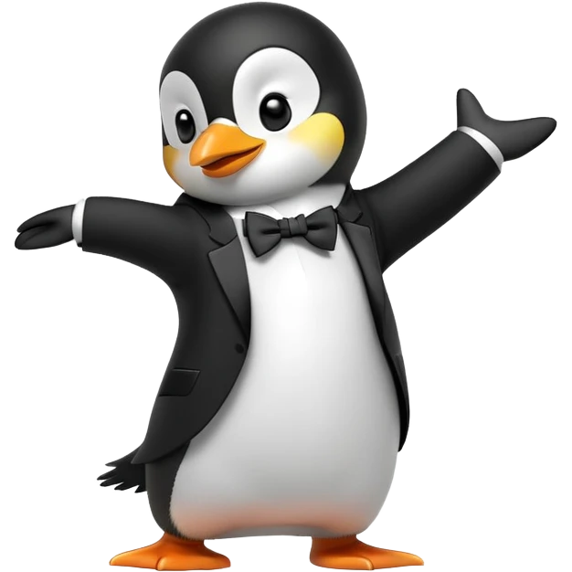 penguin dabbing emoji
