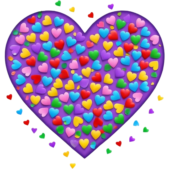 heart with confetti emoji