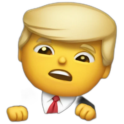 Trump building a wall emoji