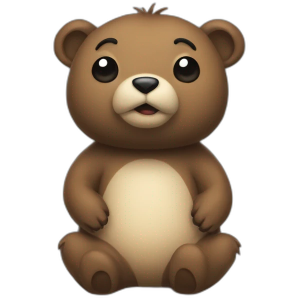 Un ours sur une fourmis emoji