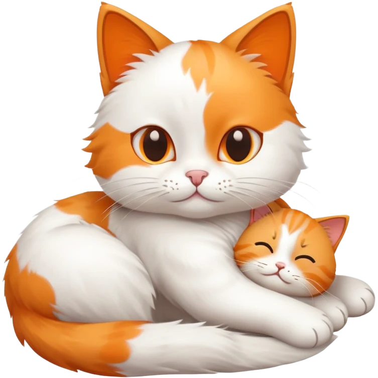 кот делает массаж emoji