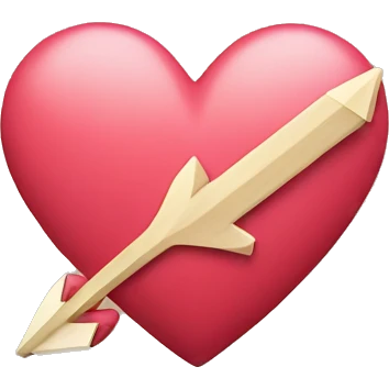 An arrow through a heart  emoji