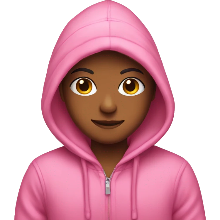 cute pink hoodie for christmas emoji