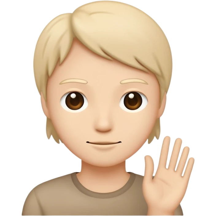 Simple person figure, minimalist stick figure style emoji