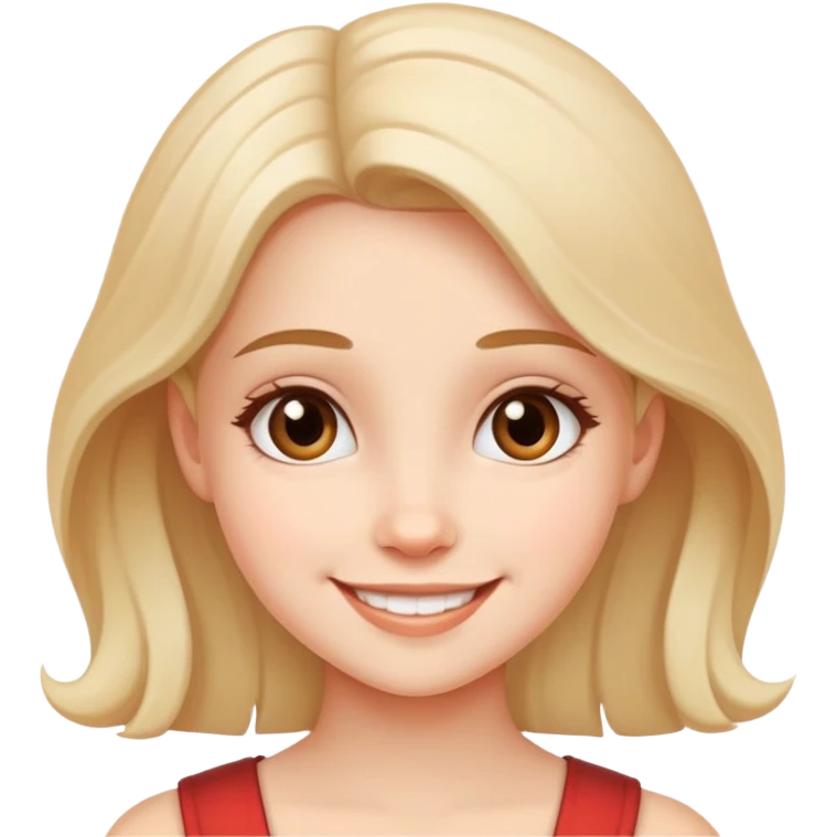 девушка кокетливо улыбается emoji