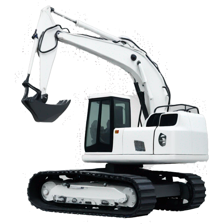 White small excavator emoji