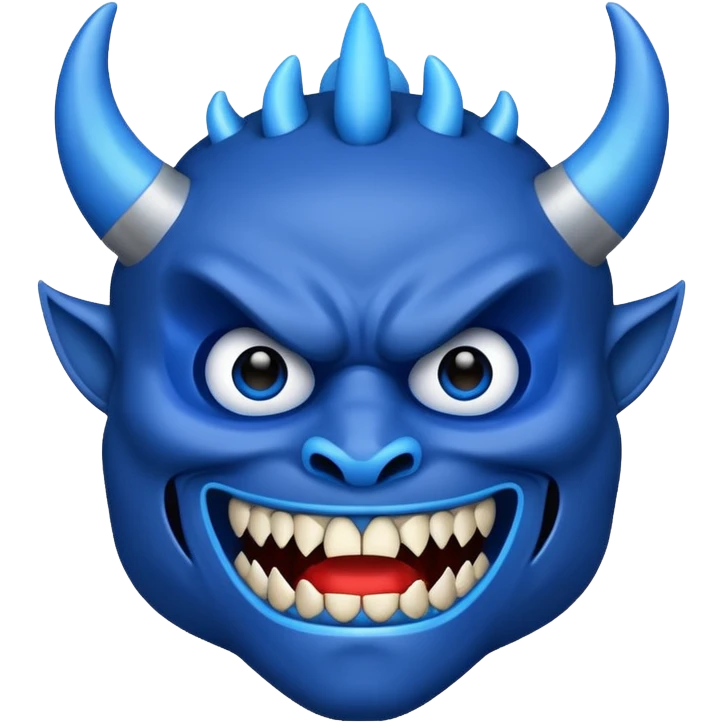 👺 Turn this emoji in blue emoji
