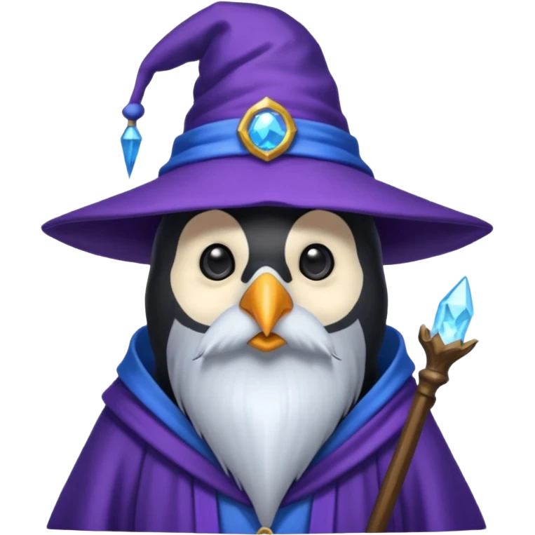 Penguin Wizard emoji